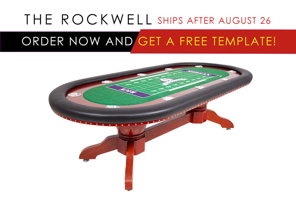The Rockwell High end furniture poker table with dining top options