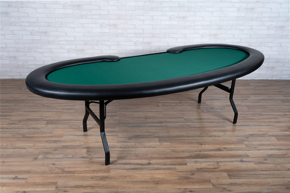 solid base poker tables with folding legs