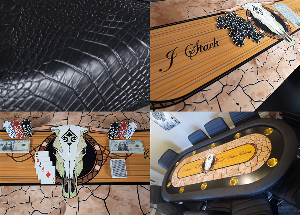 The Rockwell High end furniture poker table with dining top options