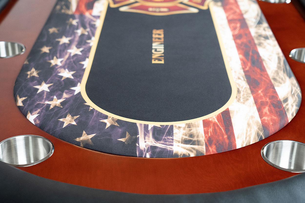 The Rockwell High end furniture poker table with dining top options
