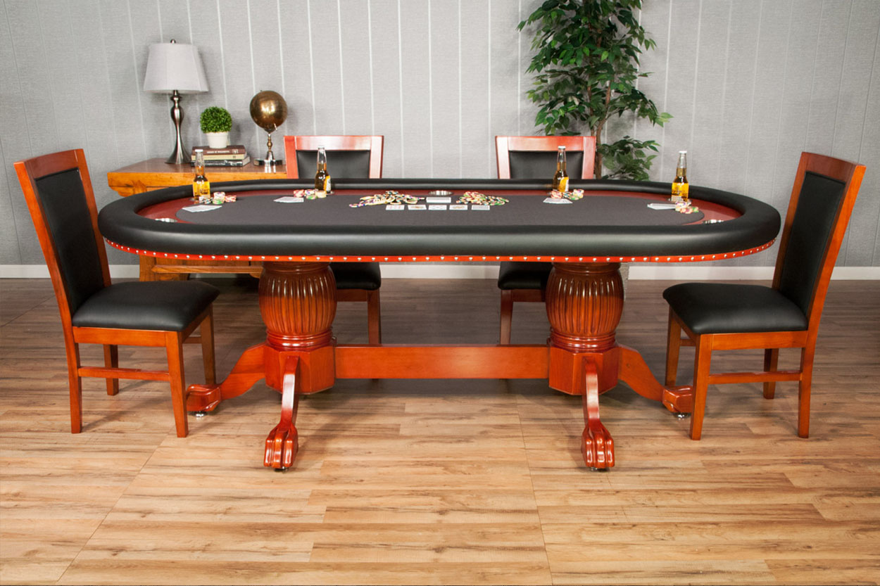The Rockwell High end furniture poker table with dining top options