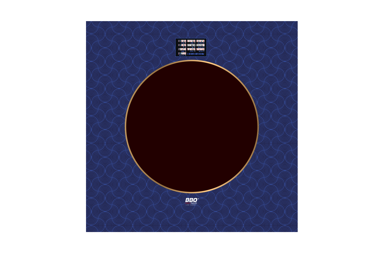 Smart Fold Round Mat - Midnight Waves