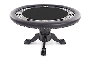 The Nighthawk Poker Table with Black Chip Holder