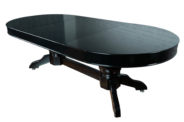 3-Leaf Oval Dining Top - Black