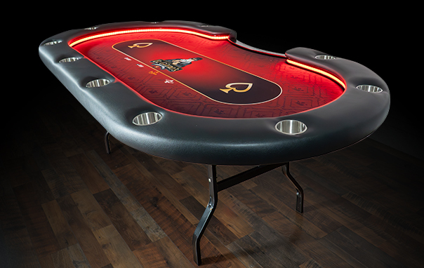 Folding Leg LED Poker Table