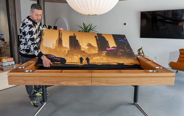 Hand Upholstered Playing Surface Board