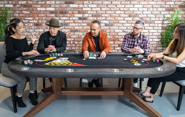 Oval Poker Table