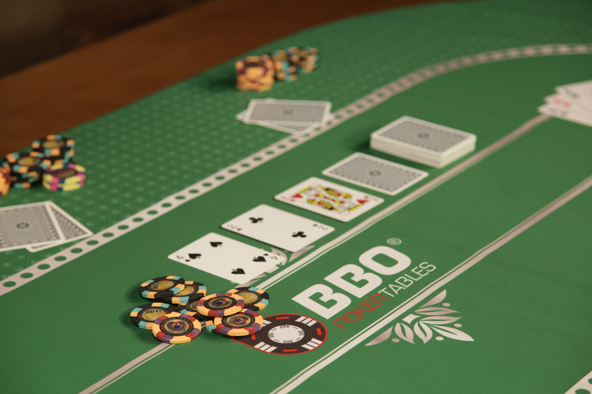 Portable Poker Party Mat - Green (5)