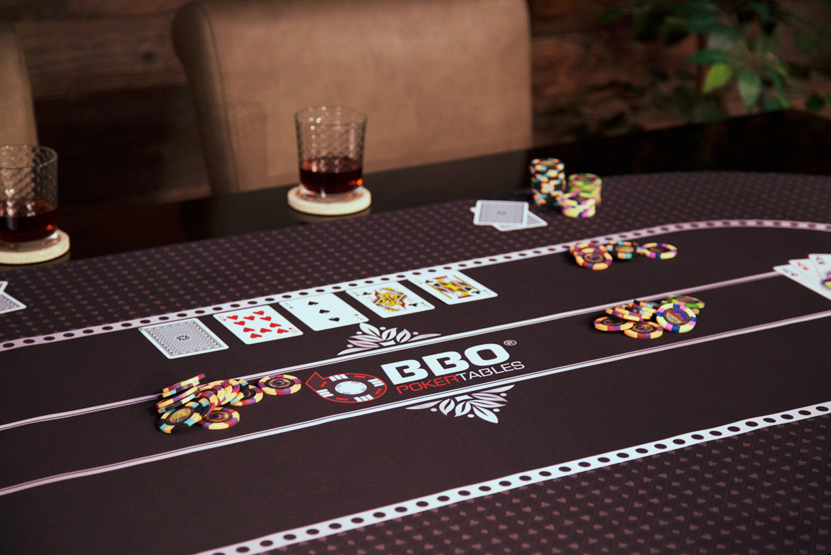 Portable Poker Party Mat - Black (5)