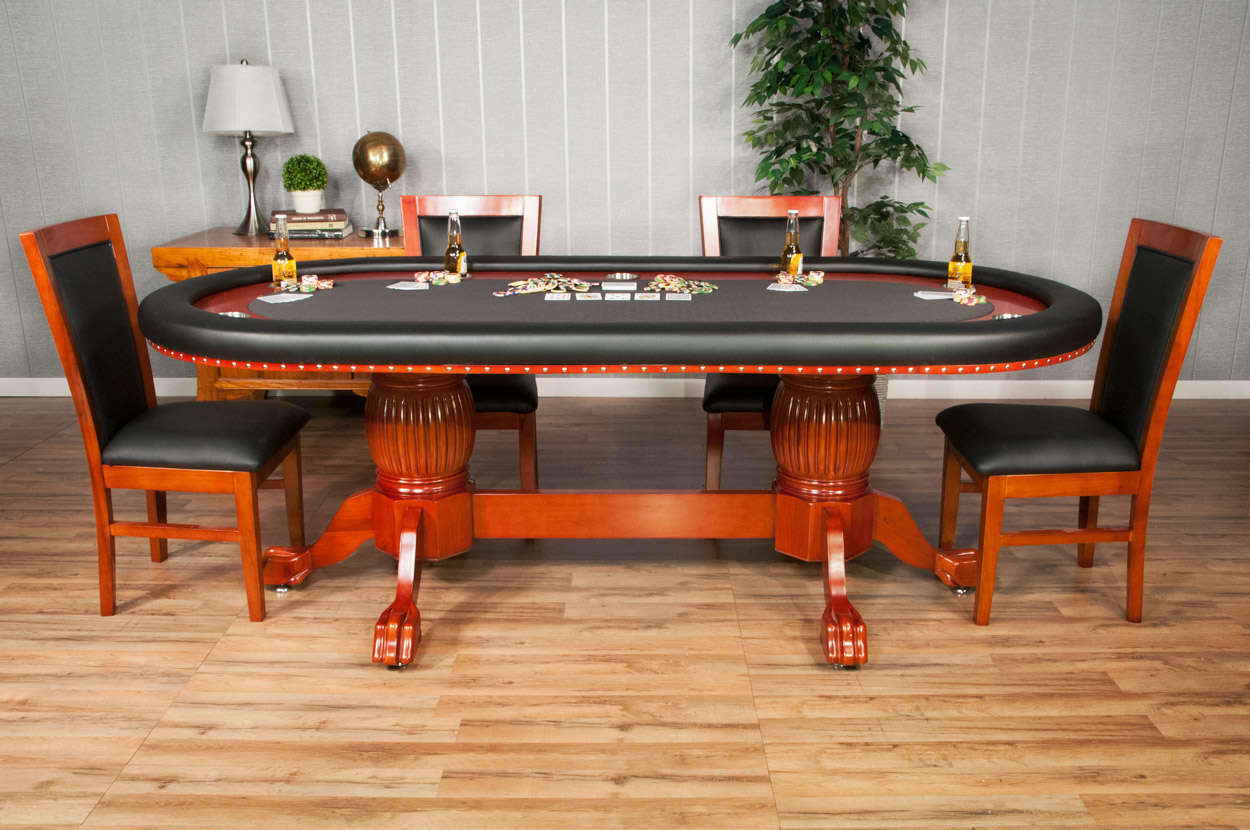 poker and dining room table