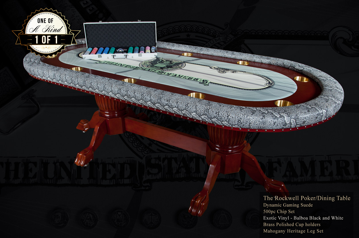 "The Mint" iShowroom Custom Rockwell Poker Game Table W/ "The Mint" 500 Pc. Chip Set (0)