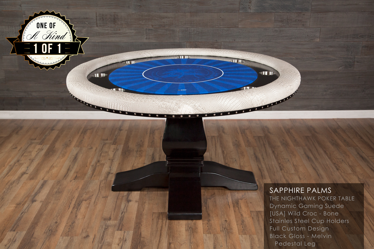 "Sapphire Palms" iShowroom Custom Nighthawk Poker Table
