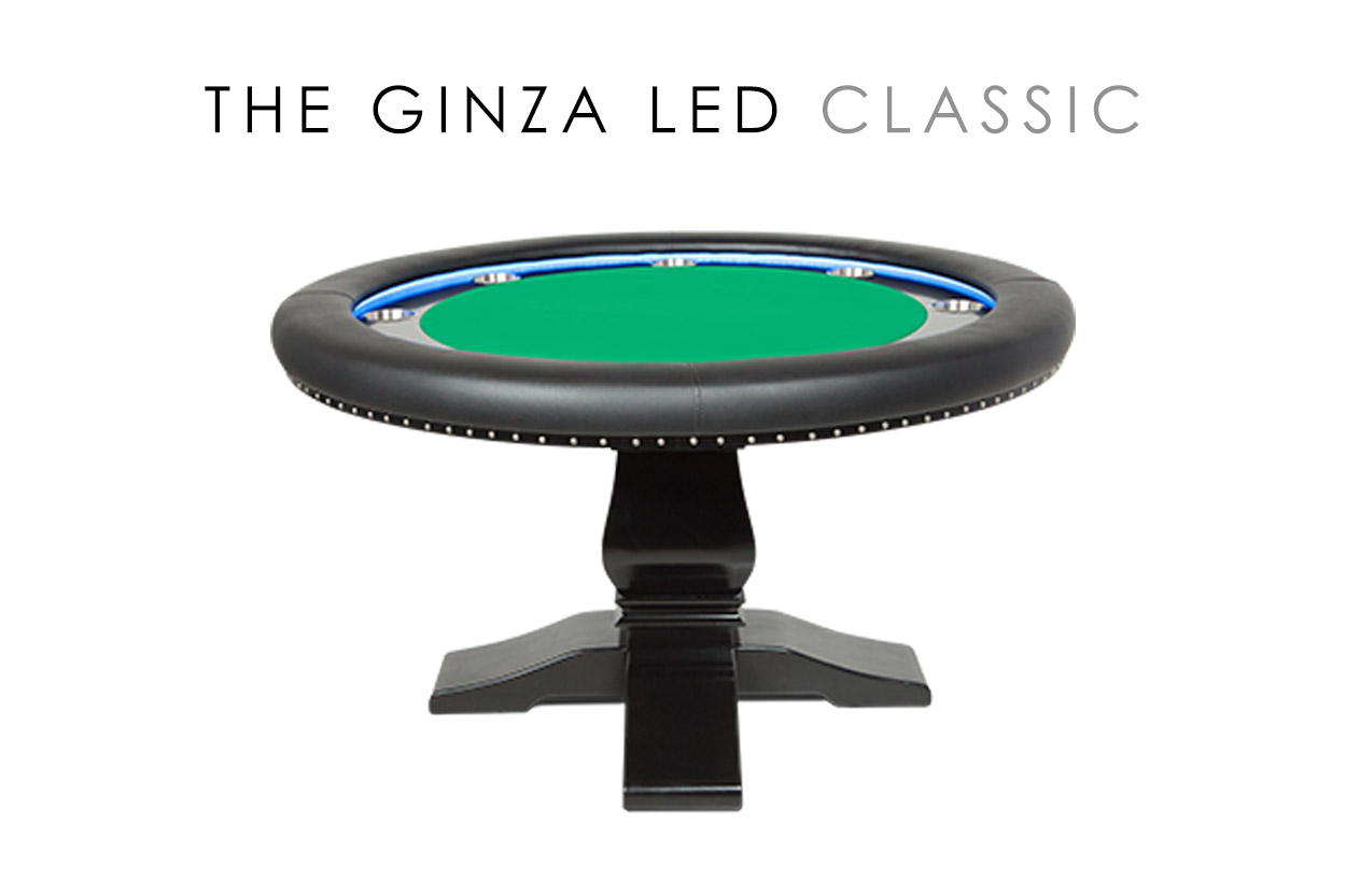 Round Poker Table With Led Lights The Ginza