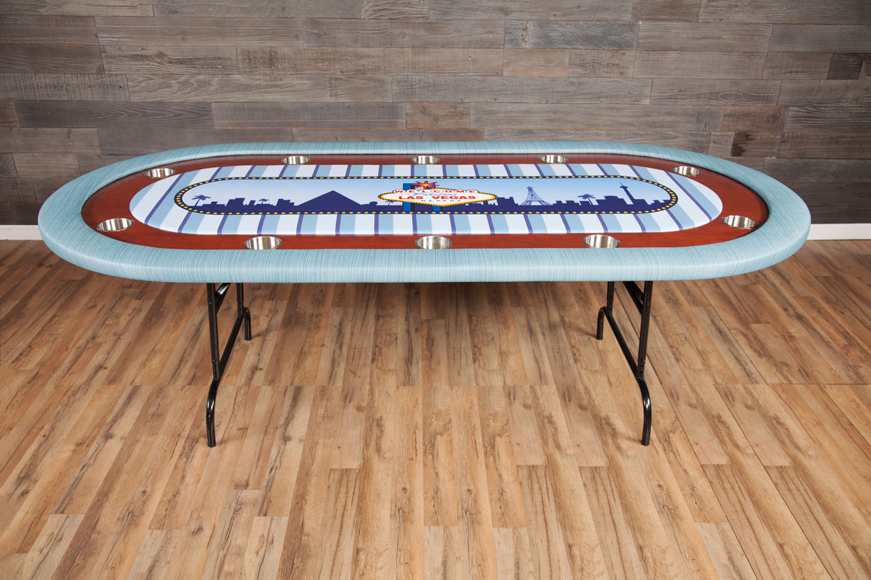 "Viva Las Vegas" iShowroom Custom Ultimate Poker Table (2)