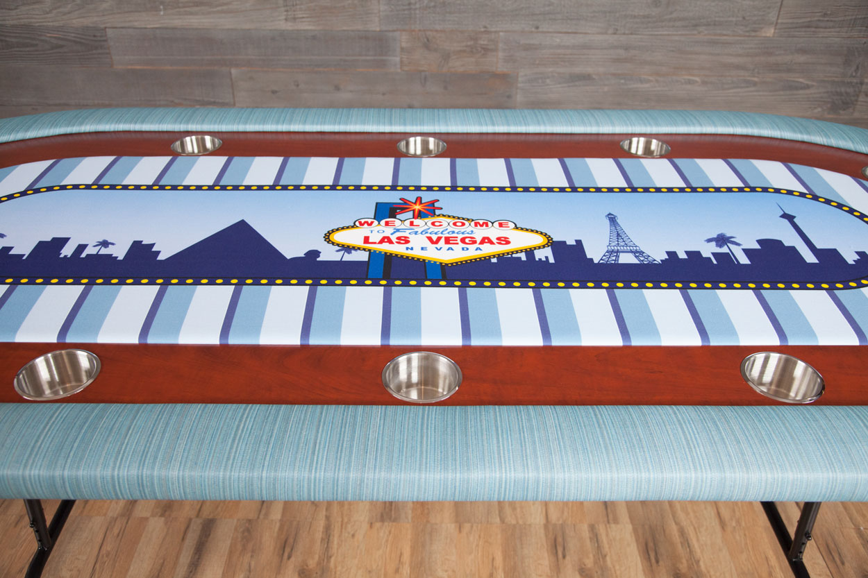 "Viva Las Vegas" iShowroom Custom Ultimate Poker Table (4)