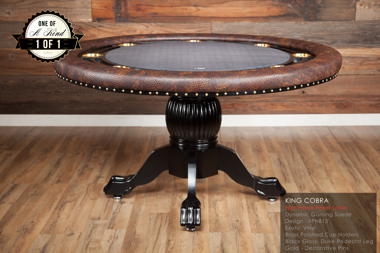 "King Cobra" iShowroom Custom Nighthawk Poker Table 