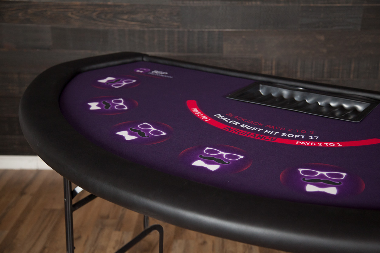 Custom Folding Leg Blackjack Tables For Sale