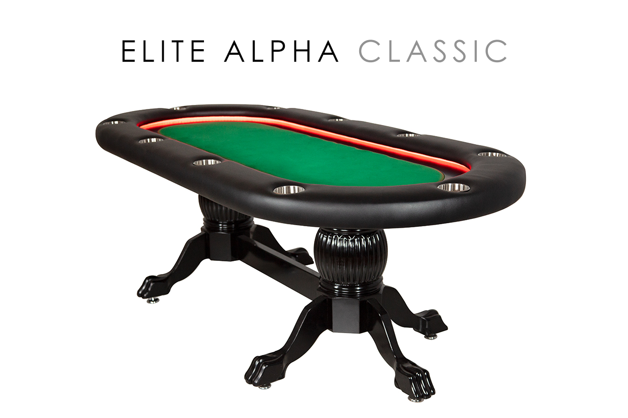 The Elite Alpha Poker Table By Bbo Poker Tables