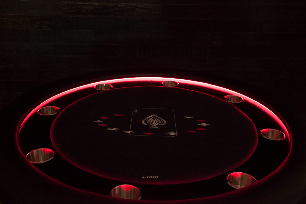 Round Poker Table With Led Lights