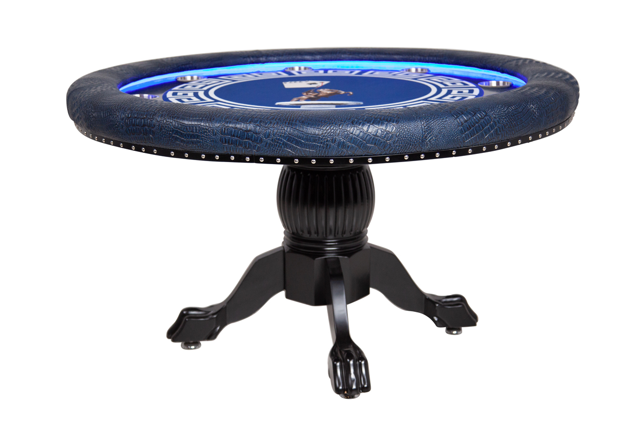 Round Poker Table With LED Lights The Ginza