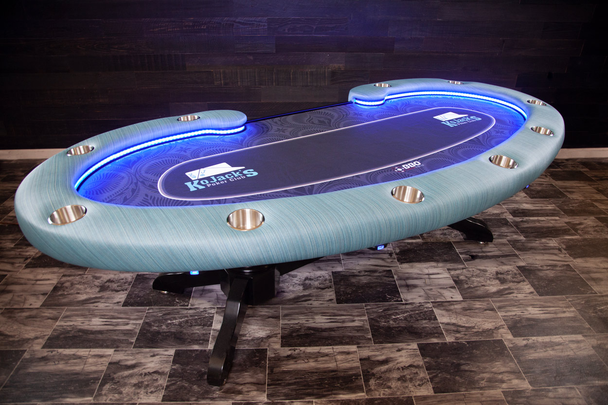 Amazing Lighted Poker Tables Lit With LED Lights