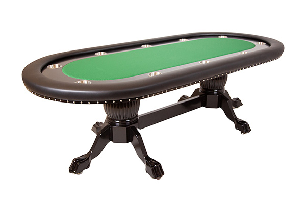 Rockwell Poker Table with Black Gloss Racetrack