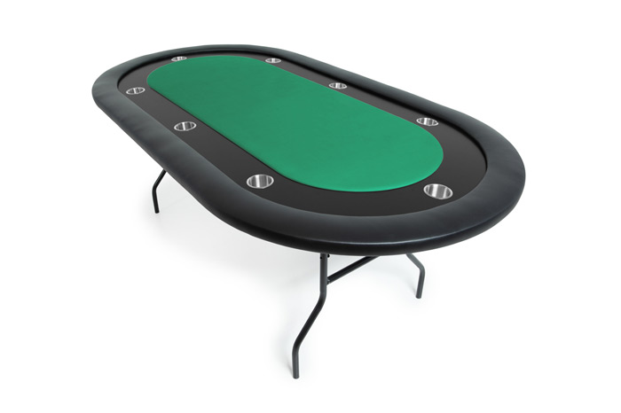 The Ultimate Poker Table Jr with Black Gloss Racetrack