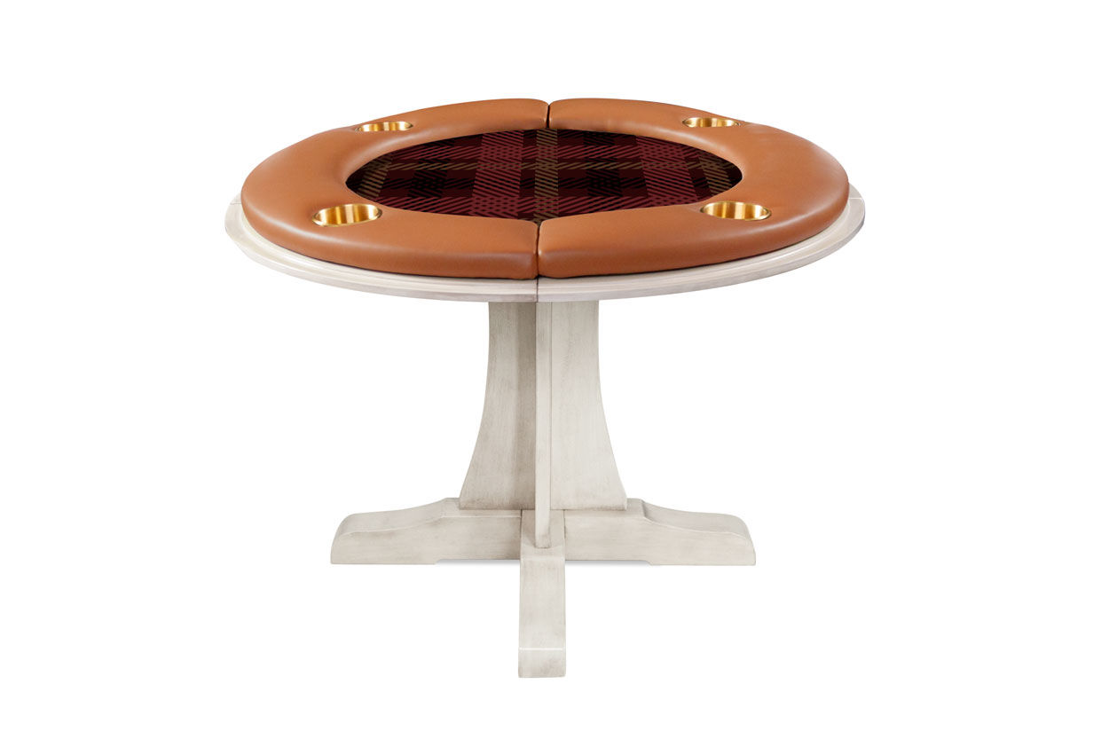 The Luna Poker Table (w/ 4 Chairs)  - Pumpkin Spice  (0)