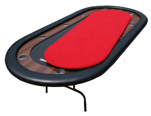 Ultimate Poker Table Replacement Playing Surface - Red
