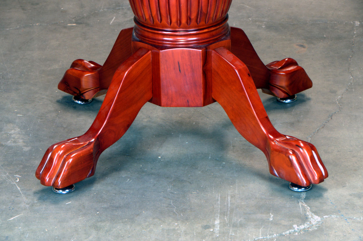 Duke Pedestal Leg Set-Mahogany (1)