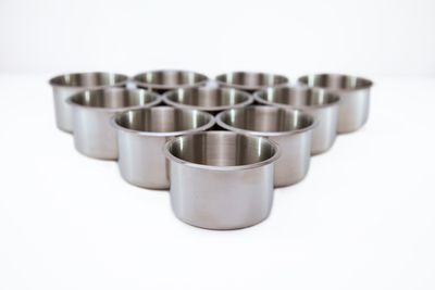 4in Stainless Steel Cupholders x 10